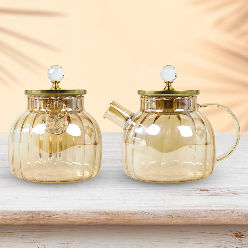 Product image RUMAH RAYA - (PO) Teko Pitcher Teh Teapot Maker 1L - BR-383 1000 ml Golden