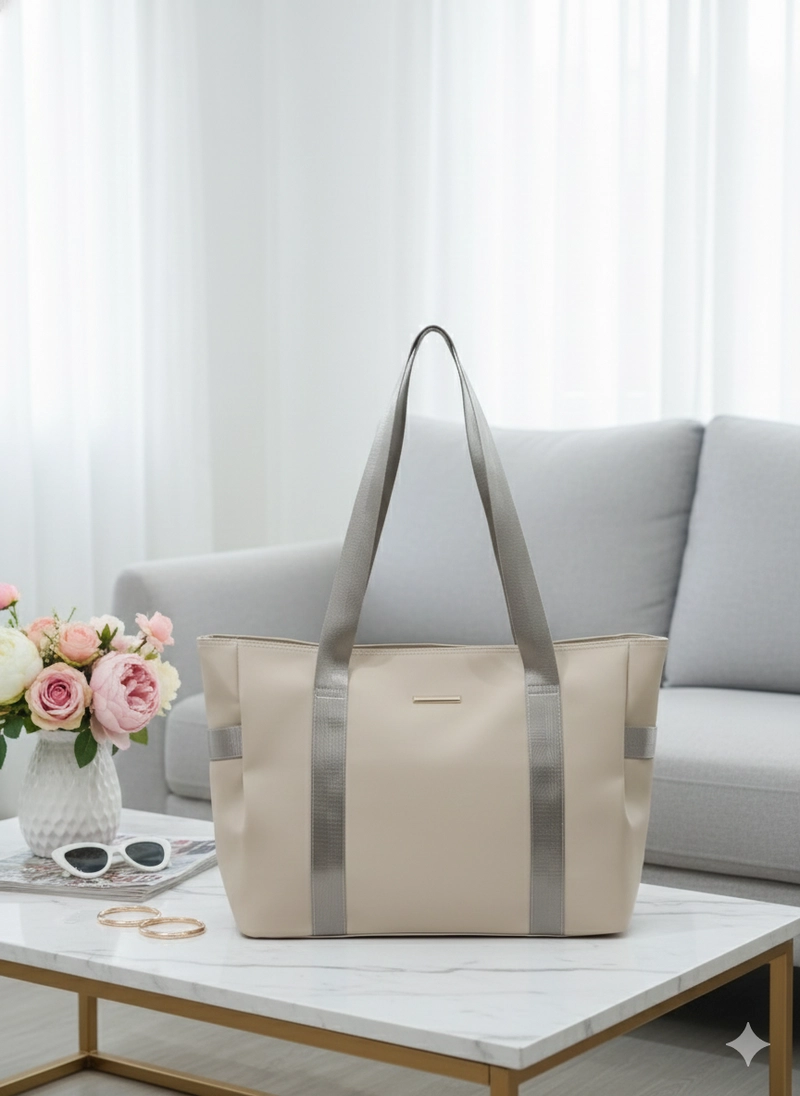Product image CBL - ELIANO Shoulderbag Tas Bahu Wanita Ukuran Besar Big Size ELIANO Shoulderbag Bahan Cocoly Longcha Big Cream