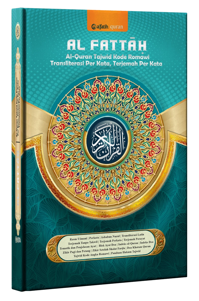 Product image Alfatih Quran - AL - FATTAH A4 Alquran Ayat Terjemah Perkata Transliterasi Latin Kode Tajwid Angka A4 Biru