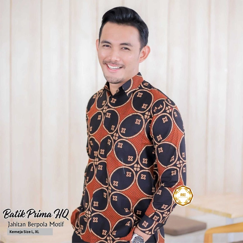 Product image Rambe Batik Indonesia - Gamis Batik Chayra Baju Gamis Wanita High Quality Moscrepe Import KEMEJA SAJA L CHAYRA A