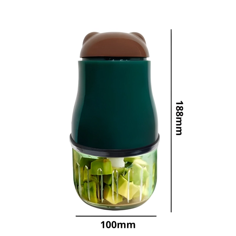 Product image Blender Chopper Serbaguna 4 Mata Pisau Stainless Blender Kapsul Capsul Food Chopper Portable Mini Bl Varian 128 Hijau