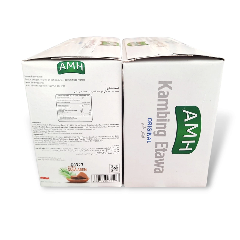 Product image AMH Kambing Etawa Original - Susu Kambing Etawa - Minuman Serbuk Susu Kambing 10 sch