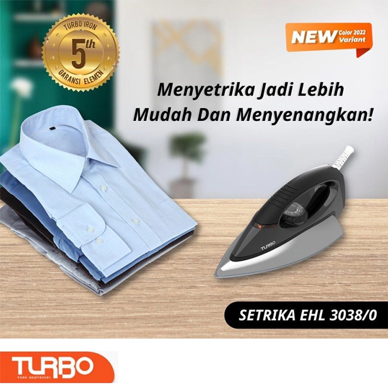 Product image Setrika Turbo EHL3038 By Philips Distributor 1 KG Hitam