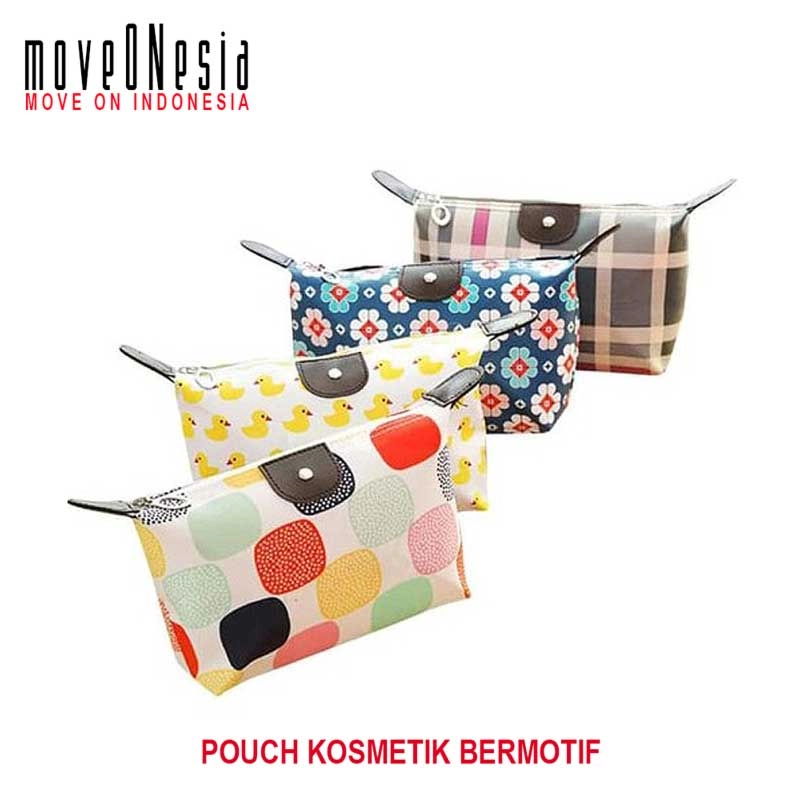 Product image Moveonesia - Tas Kosmetik Motif Pouch Cosmetic Bag Tas Kosmetik Motif RANDOM