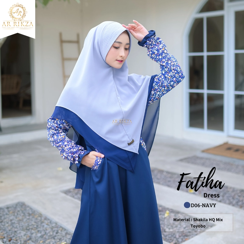 Product image Arrikza - FATIHA DRESS (KODE D) L D06-NAVY