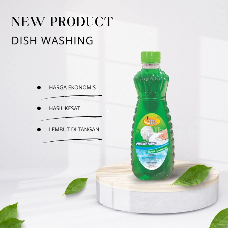 Product image Pencuci Piring BlueKleen (1 Liter) - ( 2 Botol 500 ml) 500 ML Lime