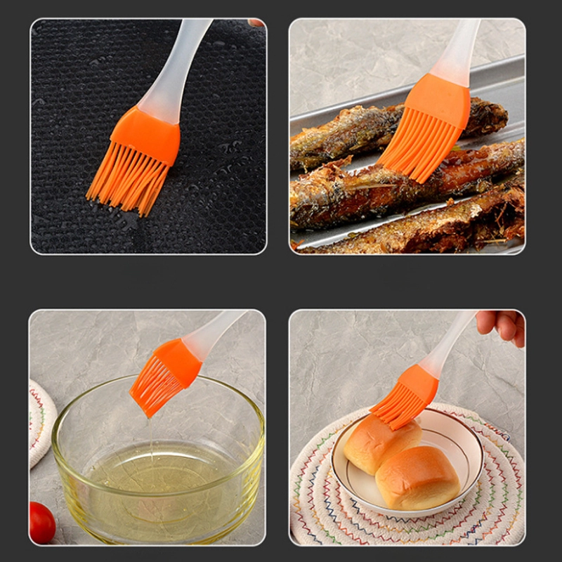 Product image KAHASIL - Kuas Silikon Mentega Kue Roti BBQ Minyak Tahan Panas Anti Rontok Serbaguna KMJ072 RANDOM