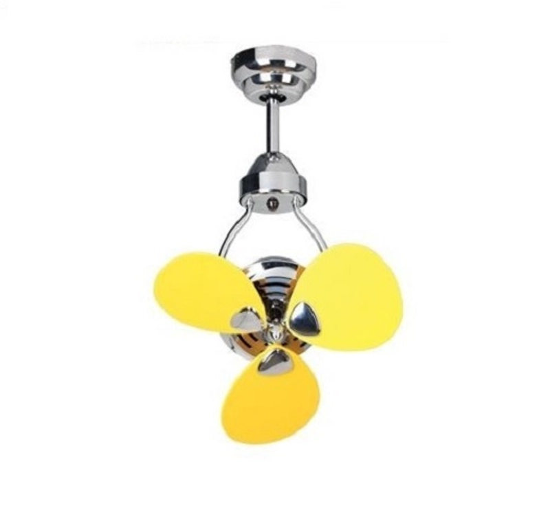 Product image UTAMAMEGA - MT EDMA 15IN Mini Kipas angin Plafon Dekoratif Warna Chrome Yellow