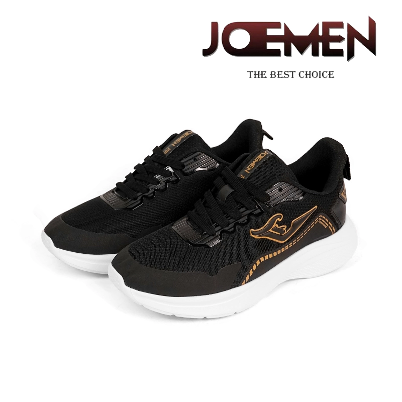 Product image Joemen Official - Joemen Sepatu Pria J 99 Brand Lokal Sepatu Sneakers Kasual Pria Sepatu Sekolah 42 Hitam Gold