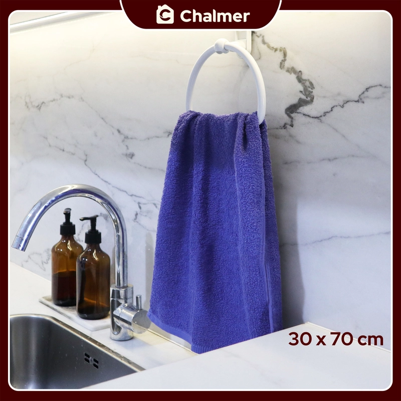 Product image Chalmer - Handuk Kecil Chalmer 30x70 cm Handuk Olahraga Tangan Wajah Lap Serbaguna 30x70 cm Putih