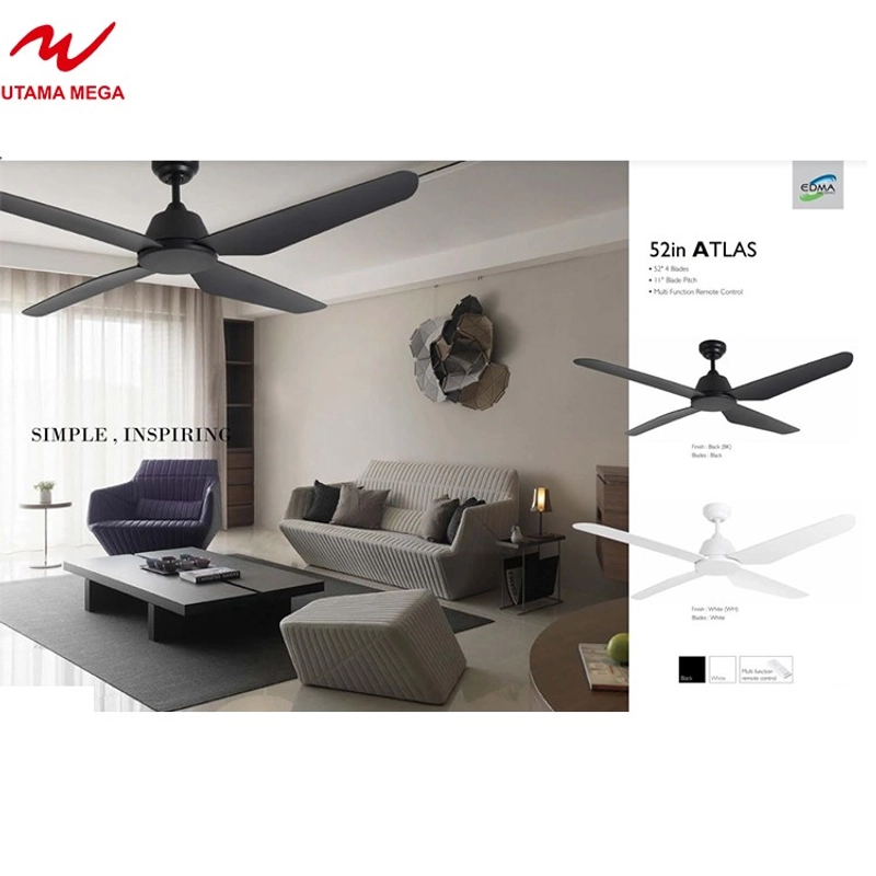 Product image UTAMAMEGA - Ceiling Fan MT EDMA 52IN Atlas Kipas Plafon Remote Control Warna Black