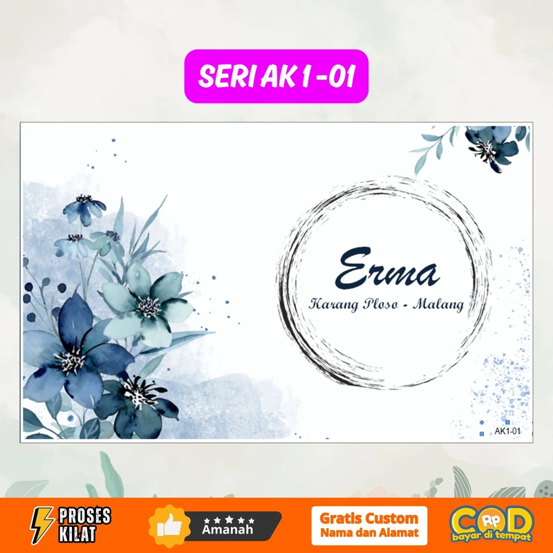 Product image Amplop Kondangan Aesthetic Murah Gratis Custom Nama&Alamat Seri AK1 isi 25 Ukuran Tanggung Tebal Isi 25 pcs AK01-01