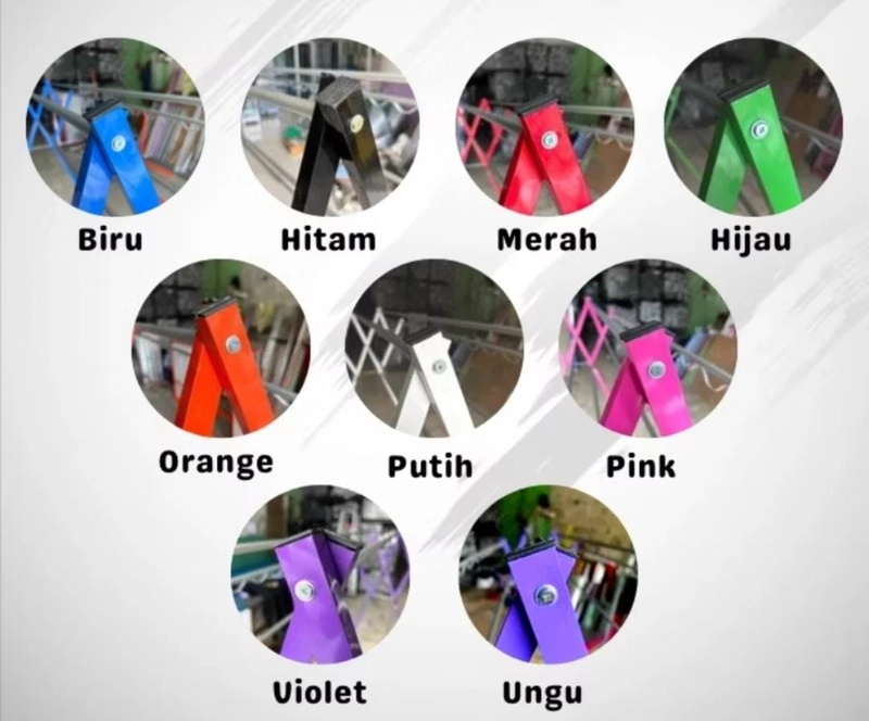 Product image Rizki Electronics - Jemuran Baju Aluminium Tulip Warna Tulip Rundom