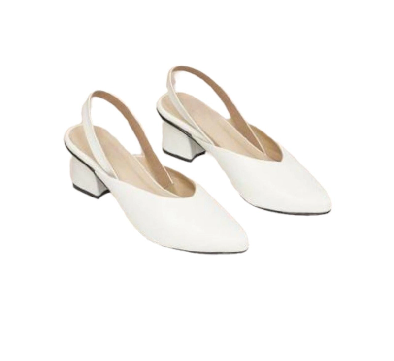 Product image apaastore - Sandal Flatshoes Wanita Tali Hak 5cm AAD 04 36 putih