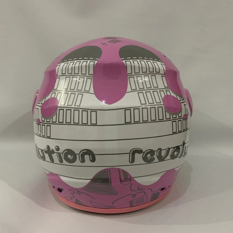 Product image CRX Helmet - Helm Nuvo Note Pink Glossy - Helm SNI - Helm Dewasa L Nuvo Note Pink Gloss