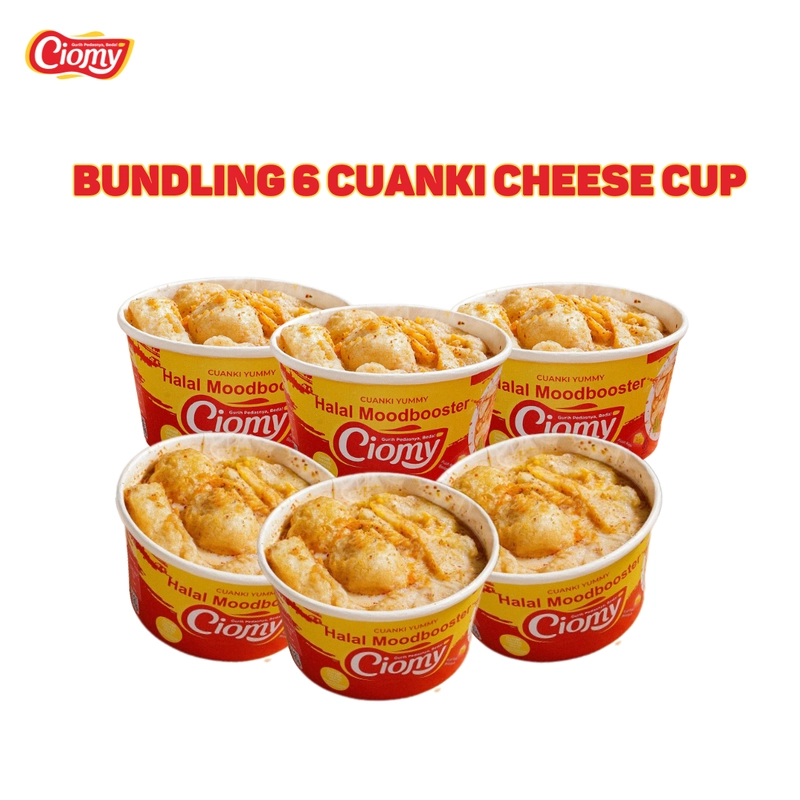 Product image Makanan Ringan Paket Bundling Cuanki chicken Cheese 6 Cup 1000gr Ayam Pedas Kuah Keju