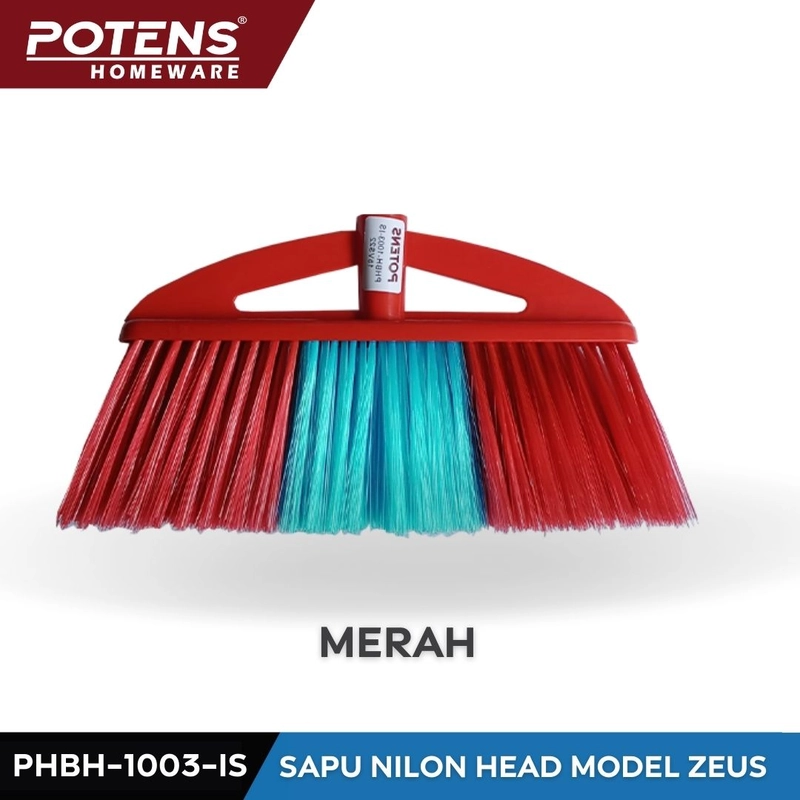 Product image KJU - POTENS Sapu Nilon Zeus Standard Merah biru