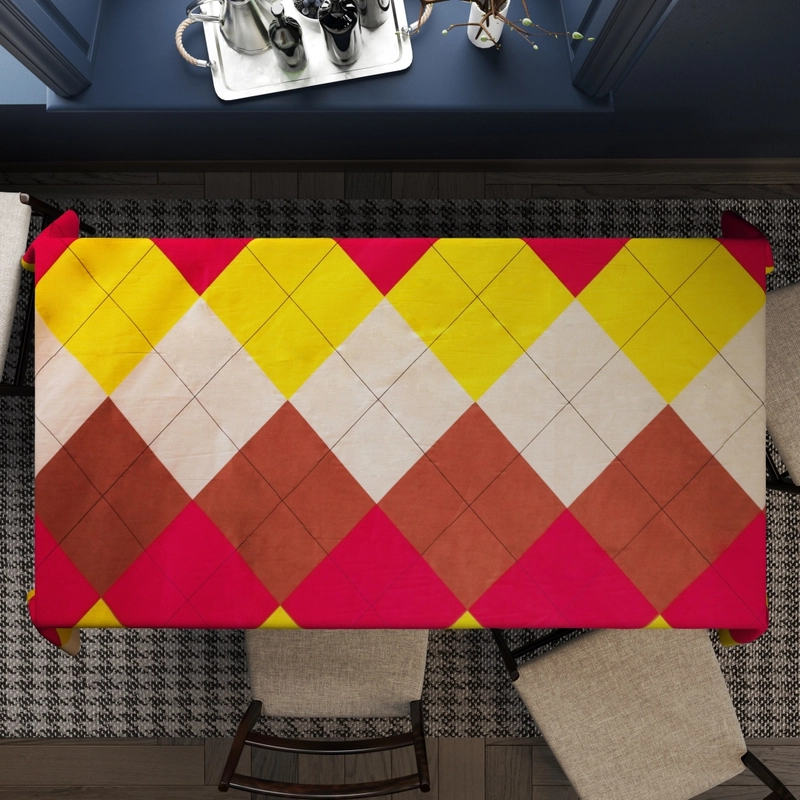 Product image Berkah Saluyu - Taplak Alas Meja Makan dan Ruang Tamu Persegi Panjang Motif Terbaru 120x45cm Brick