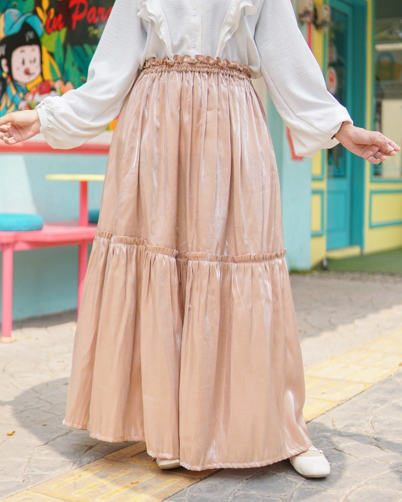 Product image byLayna Official - Bawahan Rok Wanita Aileen Skirt XL Mocca