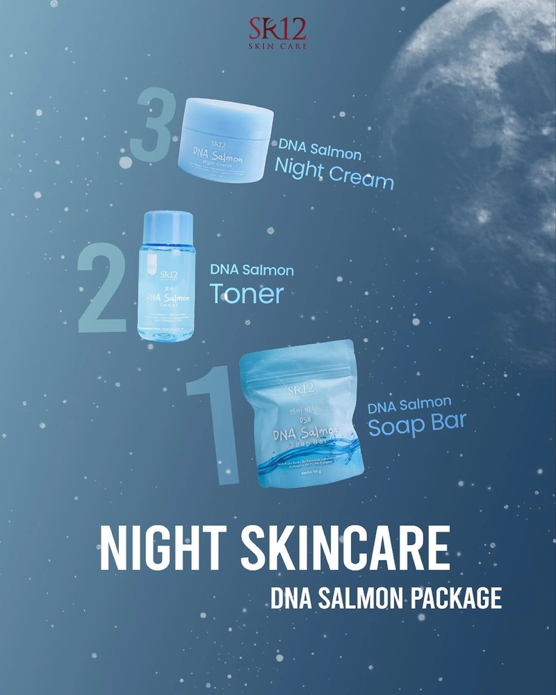 Product image SR12 DNA Salmon Paket Perawatan Wajah Cerah Lembab Sehat 1 Paket DNA Salmon