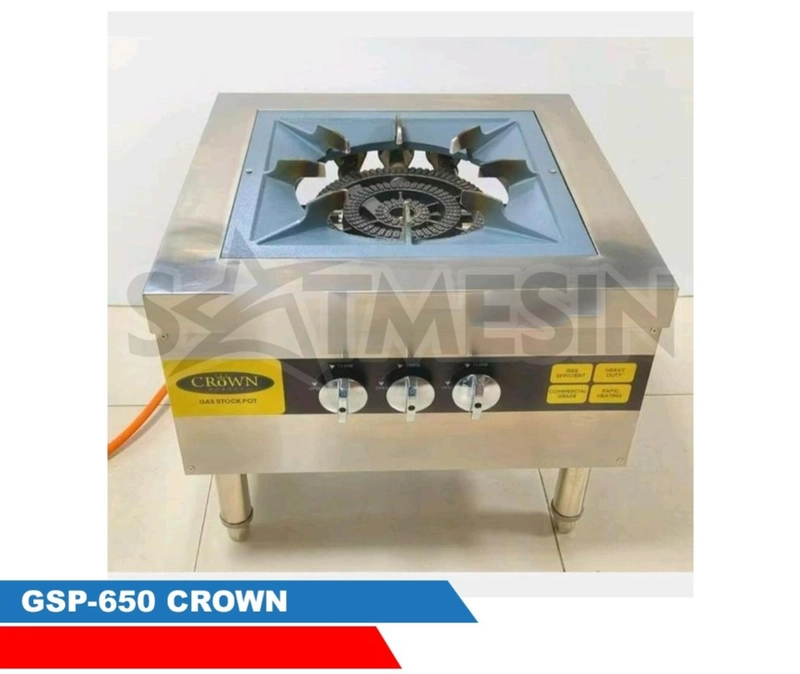 Product image SATMESIN - Gas Stock Pot CROWN GSP-650 Kompor Gas Komersial Heavy Duty 1 Tungku STANDAR TANPA PACKING KAYU