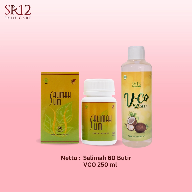 Product image SR12 Paket Pelakor Peluntur Lemak Kotor Salimah Slim Dan VCO 60 ml Salimah+VCo