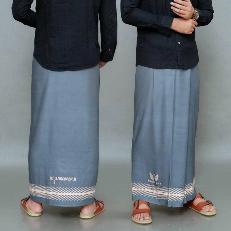Product image Kois Batik - Sarung batik polos pria dewasa baru motif parang gheni Sarung dewasa parang gheni abu