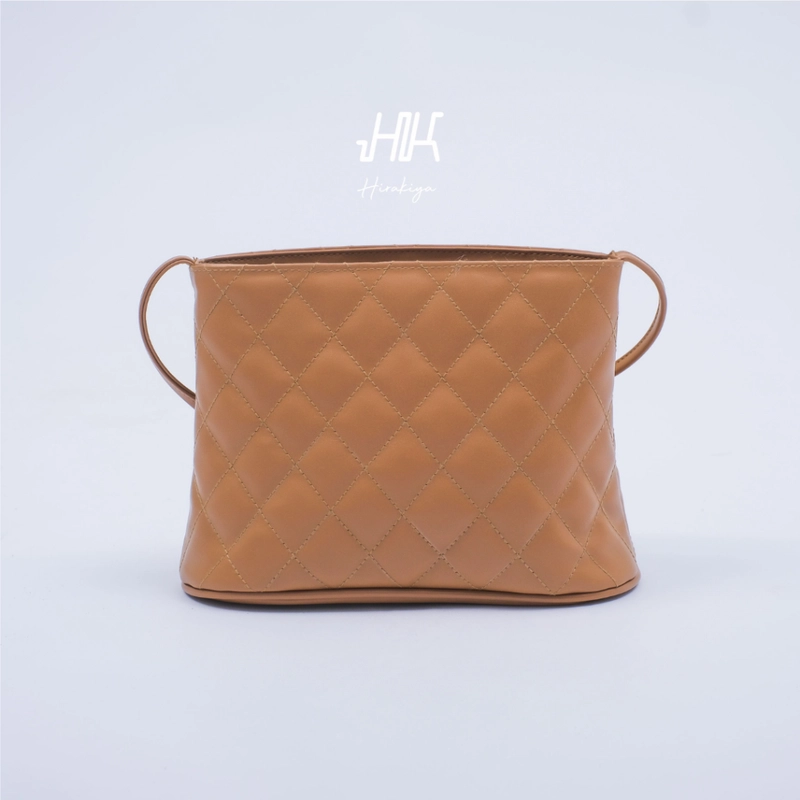 Product image Hirakiya id - Kinni Sling Bag Synthetic Leather Premium Hanako Korean Style 15x20x5cm 15x20x5cm Cappucino