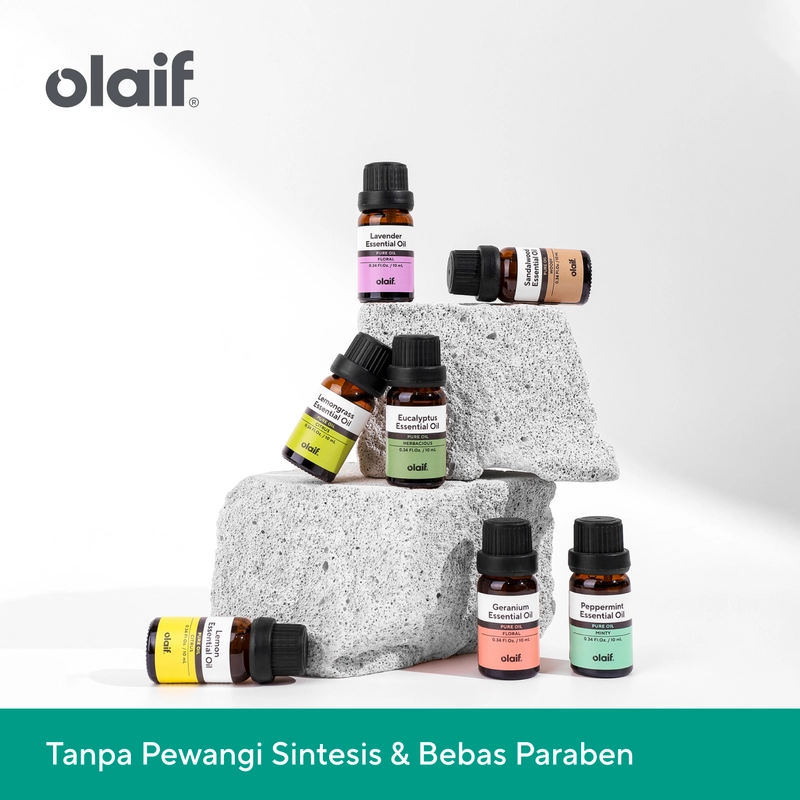 Product image Olaif Essential Oil - Pure & Natural - 10 ml - Minyak Esensial / Aromatheraphy / Aroma Terapi Oil Variant Eucalyptus