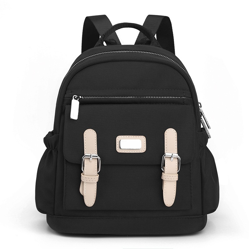 Product image CBL - Ransel NATHAN - Tas Ransel Backpack Wanita Waterproof Bahan Nilon Medium Hitam
