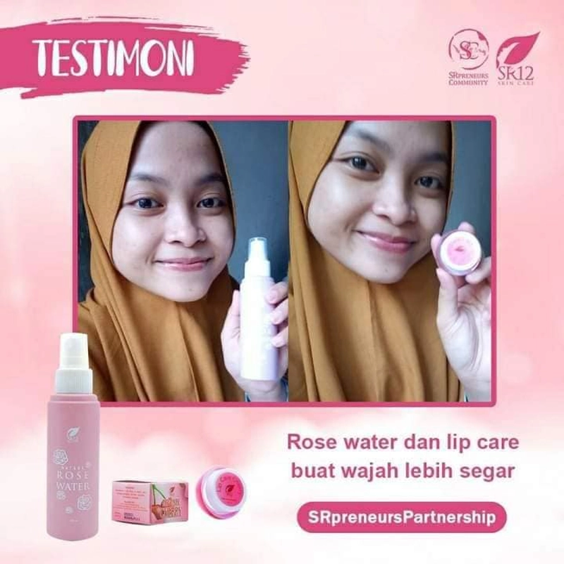 Product image SR12 Nature Rose Water Face Spray Makeup Tahan Lama Kulit Makin Cerah 100 ml Rose Water
