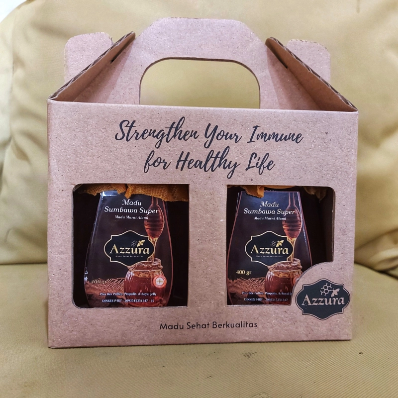 Product image Madu Azzura - Madu Sumbawa + Sumbawa + Hampers 400 Gram