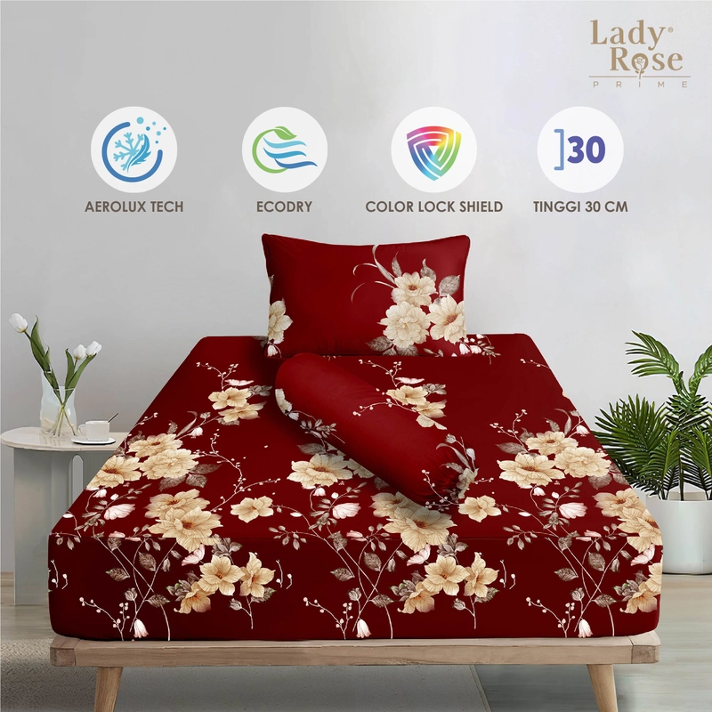 Product image LADY ROSE OFFICIAL - Lady Rose Prime - Bed Cover Set Vania 120x200x30 Single Fitted