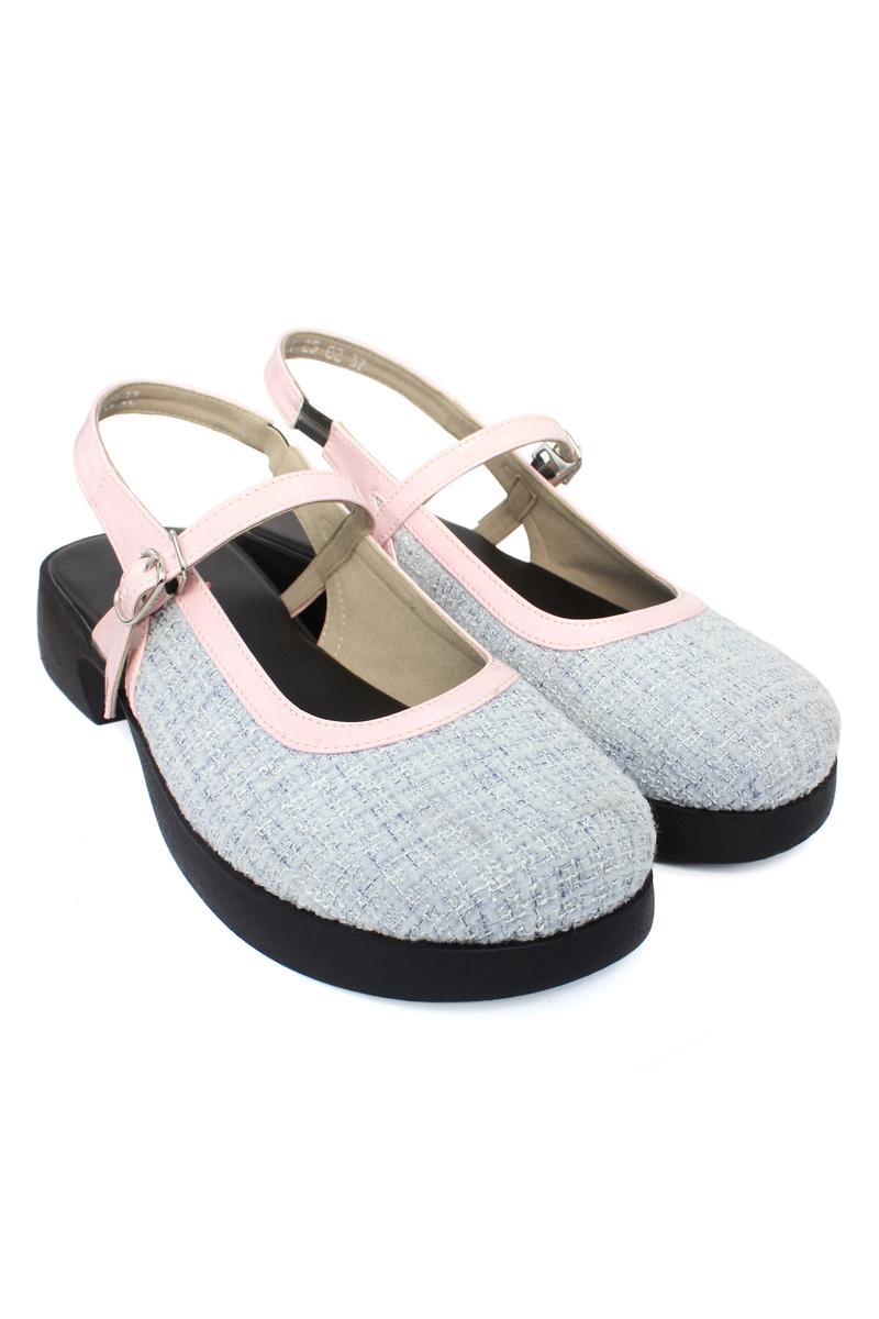 Product image Lebianca - AI 25-02 Sepatu Sendal Wanita Fashion Nyaman Biru Pink 36 BIRU PINK