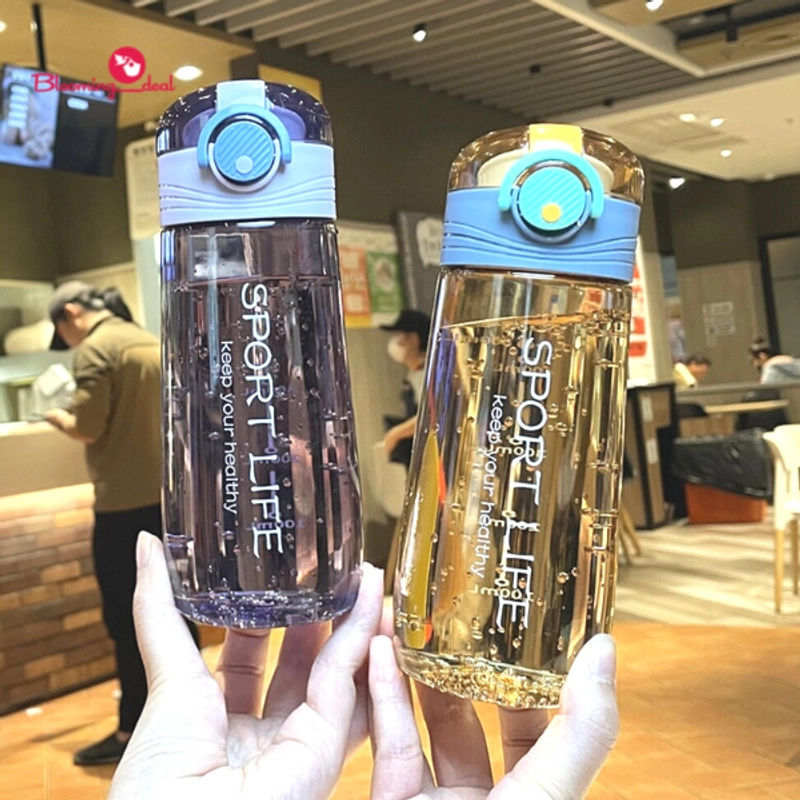 Product image Blooming_Deal - Botol Minum Sport Life 520ml / Botol Minum Plastik Anak Dewasa 520 ml HX925 RANDOM