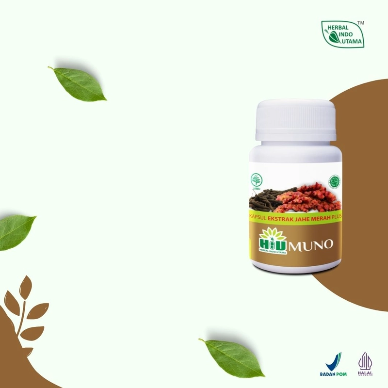Product image Herbal Indo Utama - HIUMUNO Mengobati penyakit hernia 60 Kapsul 60 Kapsul Kapsul Serbuk