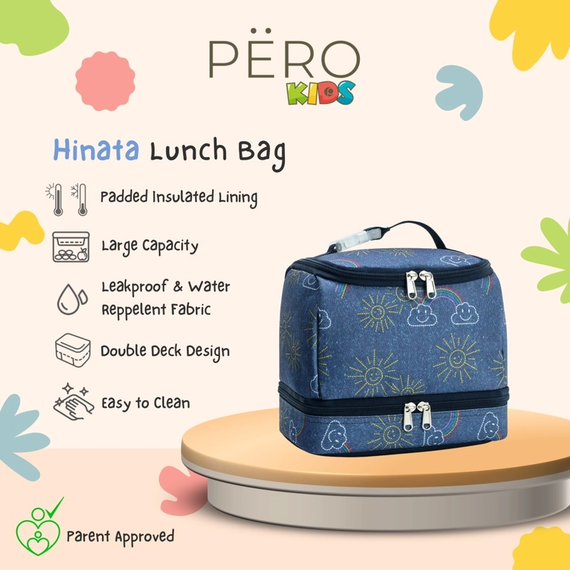 Product image Pero Indonesia - Pero Kids Double Decker Lunch Bag Tas Bekal Makanan Hinata Double Decker