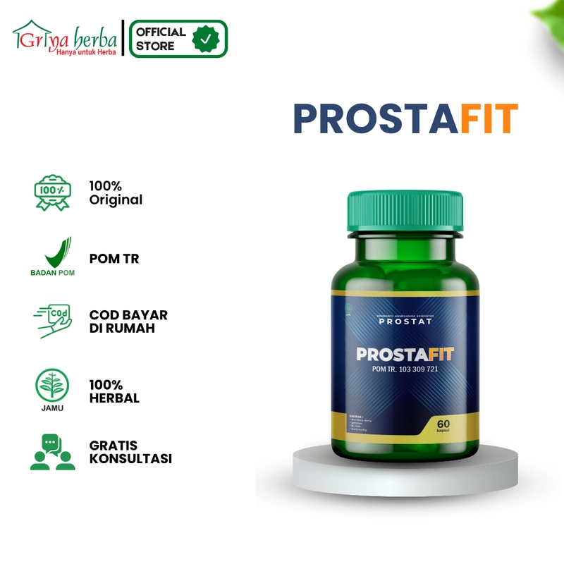 Product image Griya Herba - Prostafit Obat Herbal Membantu Memelihara Kesehatan Prostat Halal BPOM 60 Kapsul Original