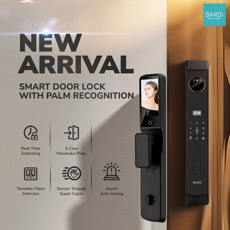 Product image BARDI AKS MALANG - BARDI Smart Door Lock Palm SMART DOOR DOOR LOCK ONLY