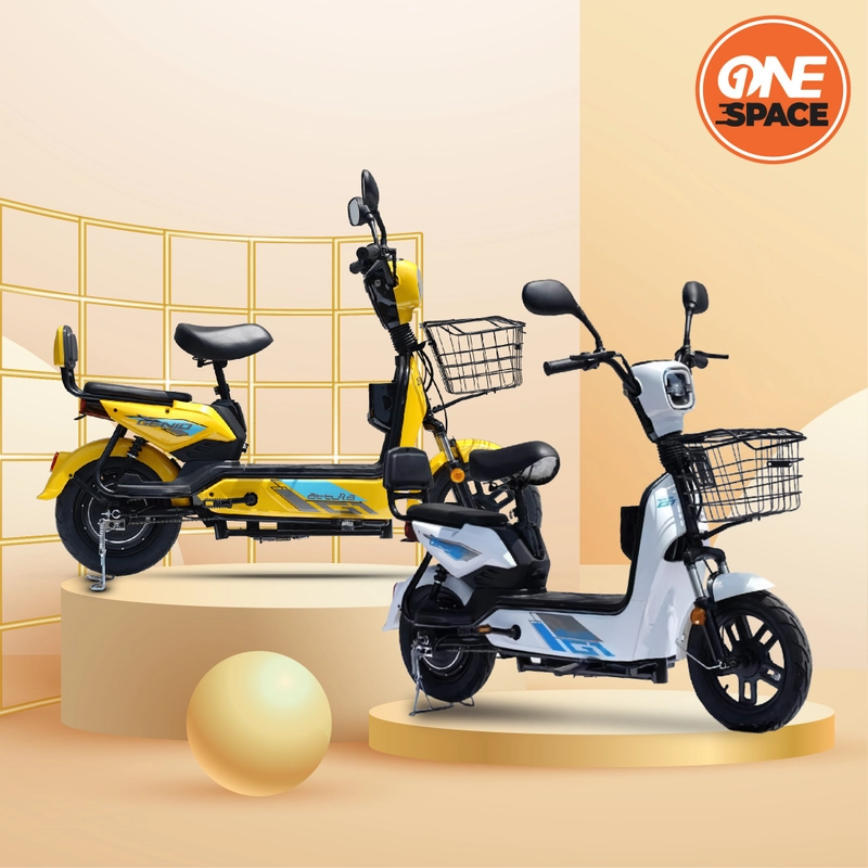 Product image One Space Kendaraan Listrik - GENIO ATTURA G1 SEPEDA LISTRIK Reguler BLACK-BLUE-GRAY