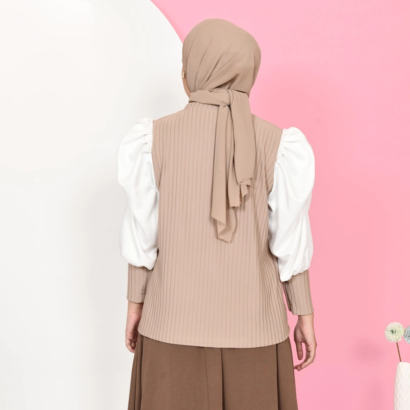 Product image Mybamus - Kinan Puff Sleeve Tops - Blouse Lengan Ballon - Atasan Wanita Korean Style All size Milo M18009 R77S2