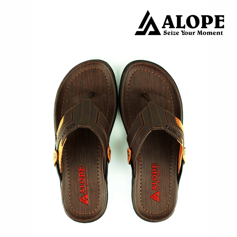 Product image ALOPE OFFICIAL - BUY 1 GET 1 SANDAL ALOPE SANDAL PRIA JAPIT H 03 SIZE DEWASA READY 39 SAMPAI 43 40 Coklat tua