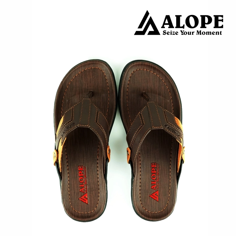 Product image ALOPE OFFICIAL - BUY 1 GET 1 SANDAL ALOPE SANDAL PRIA JAPIT H 03 SIZE DEWASA READY 39 SAMPAI 43 40 Coklat tua