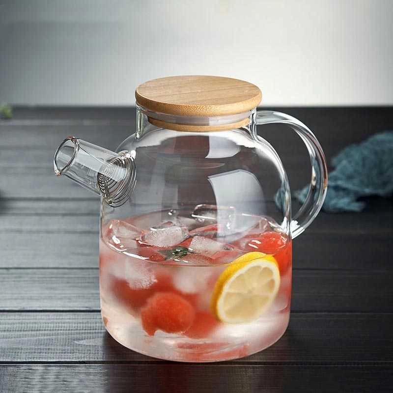 Product image RUMAH RAYA - (PO) Teko Pitcher Teapot Maker Glass 1500 ml - TP-760 1.5 Liter Putih