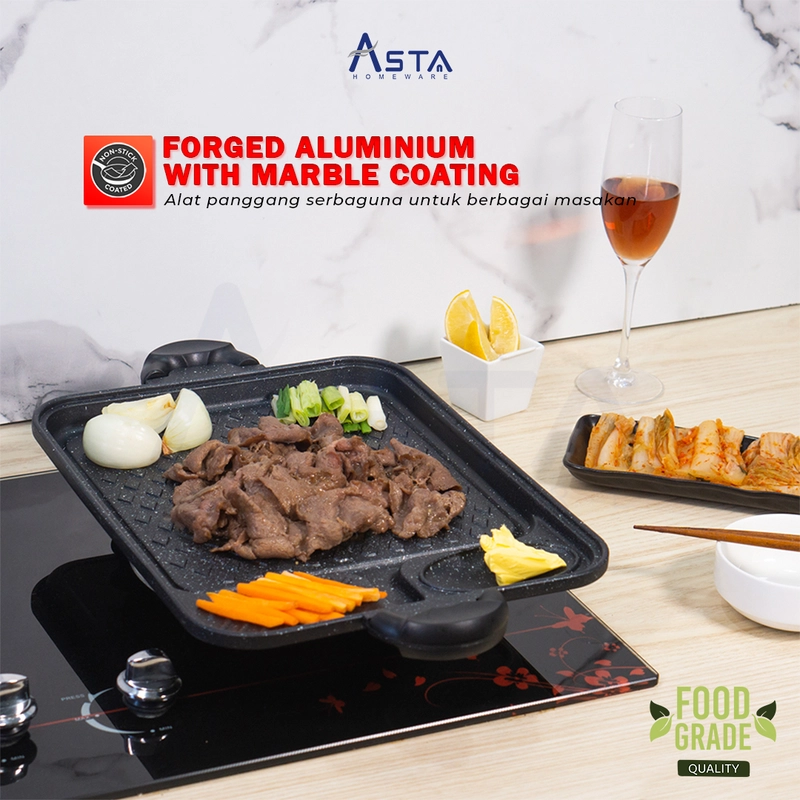 Product image Asta Panggangan Anti Lengket Grill Pan Alat Panggang Barbekyu Koki Pan Size Kokipan Square