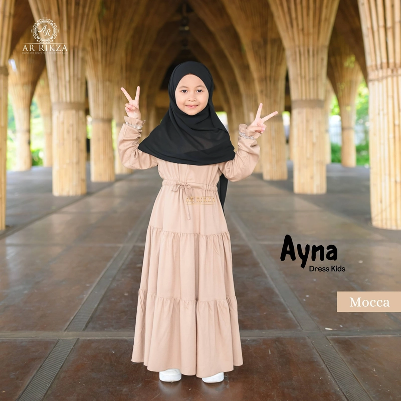 Product image Arrikza - Gamis Kids Ayna Dress L Mocca
