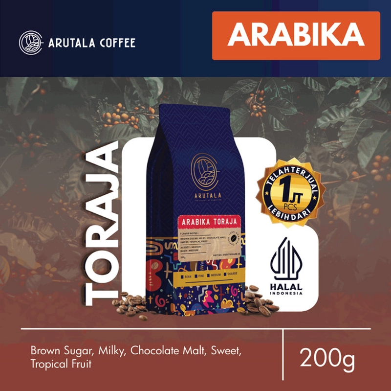 Product image Arutala - Arabika Toraja Sapan 200 gram 200 gr Biji