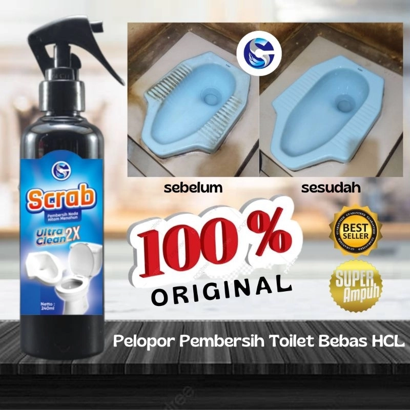 Product image scrab cairan pembersih kerak membandel pembersih kerak kamar mandi pembersih wc pembersih toilet pem 300 Spray