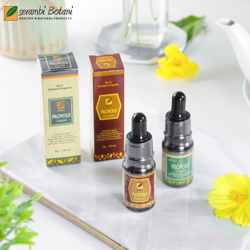 Product image SERAMBI BOTANI - Propolis Tetes Minum Premium Antibiotik Alami 10ml Propolis Premium