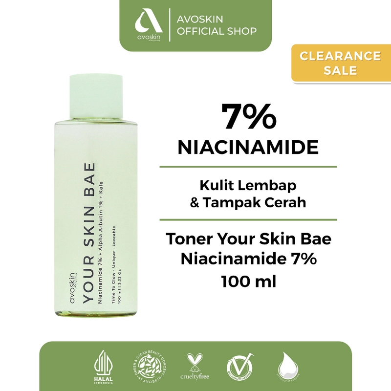 Product image AVOSKIN OFFICIAL - YSB Toner Niacinamide 7% + Alpha Arbutin 1% + Kale 100 ml Toner
